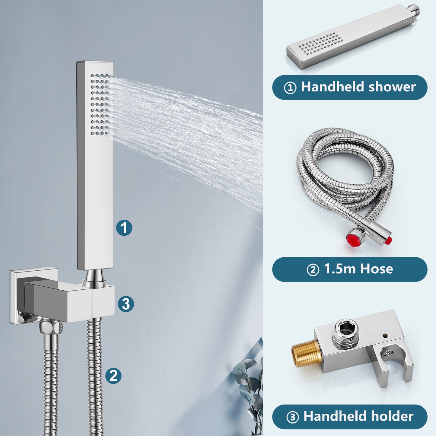 
                  
                    Midanya 10 inch Shower System with Push Button Diverter Bathroom Pressure Balance Shower Faucet Set Complete with Rain High Pressure Shower Head and Rough-in Valve Trim Kits Luxury
                  
                