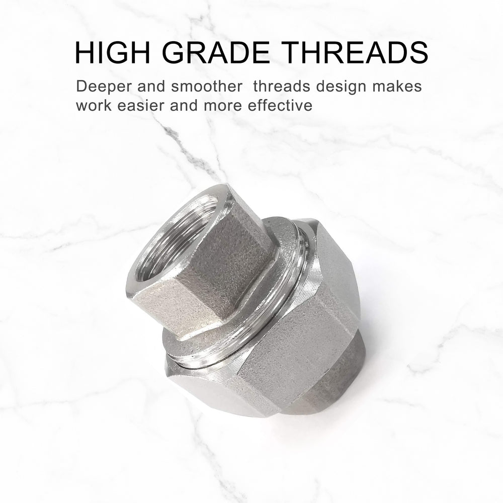 
                  
                    Stainless Steel Pipe Fitting Coupling 1/2" x 1/2" Female Pipe Fittings Union 1/2 Inch NPT Female x NPT1/2 Female Fitting Threads Adapter Brass 1 Piece
                  
                